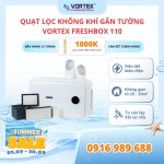 Máy cấp khí tươi lọc không khí gắn tường Vortex FreshBox 110